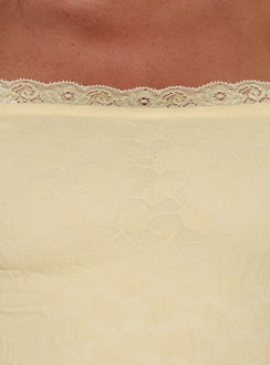 Avenues Long Sleeve Lace Mini Dress Butter