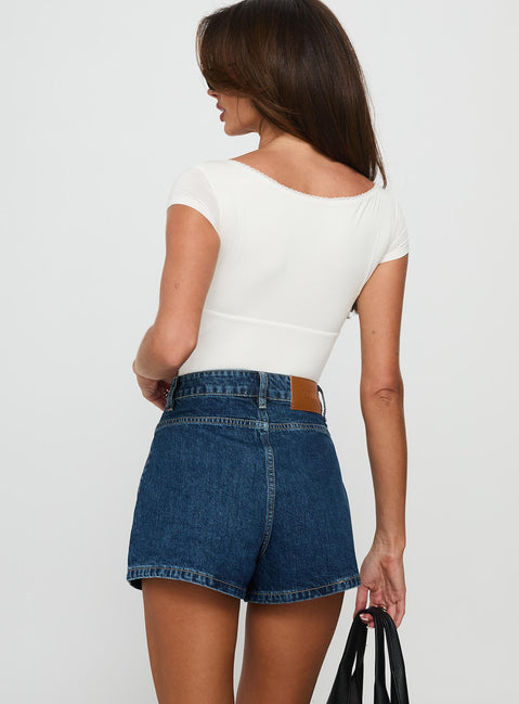 Take My Breath Denim Shorts Blue Tall