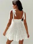 Princess Polly Plunger  Galvis Mini Dress White