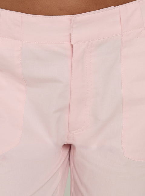 Indee Cropped Cargo Pants Marshmallow Pink