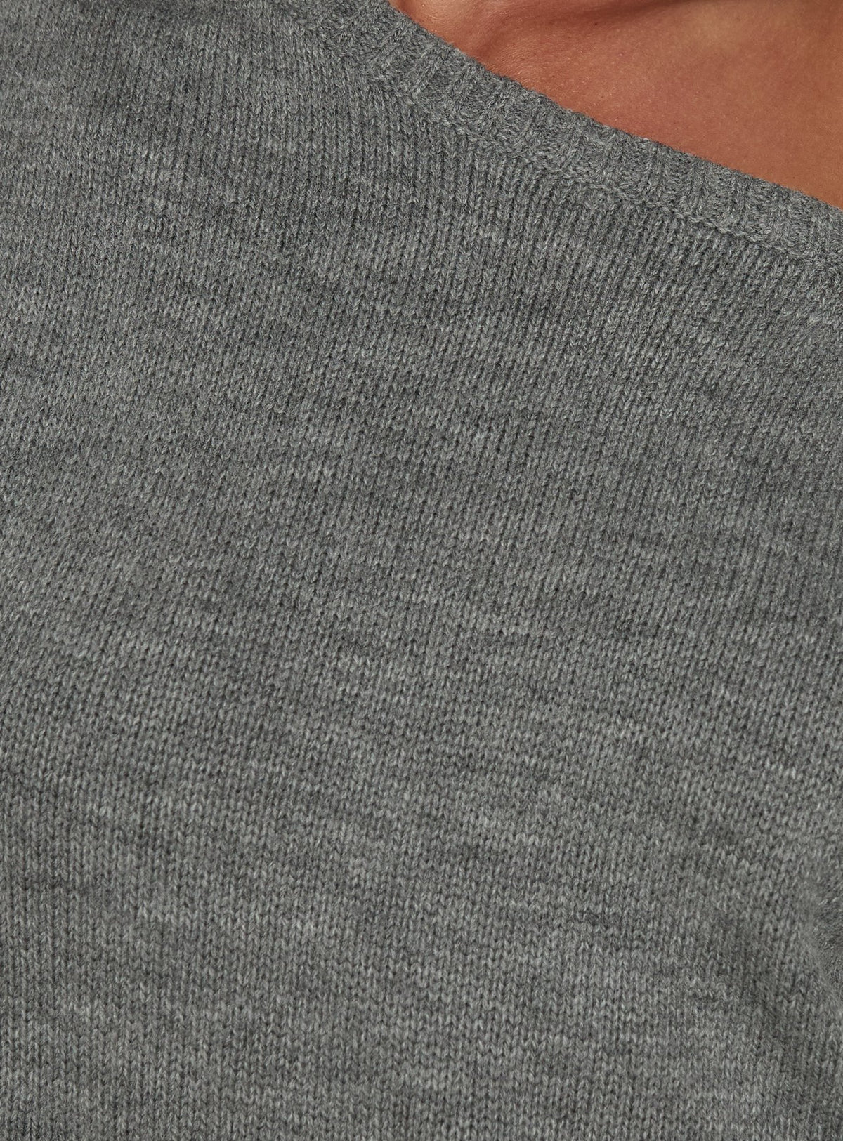 Ellisonn Off Shoulder Blouson Mini Dress Grey