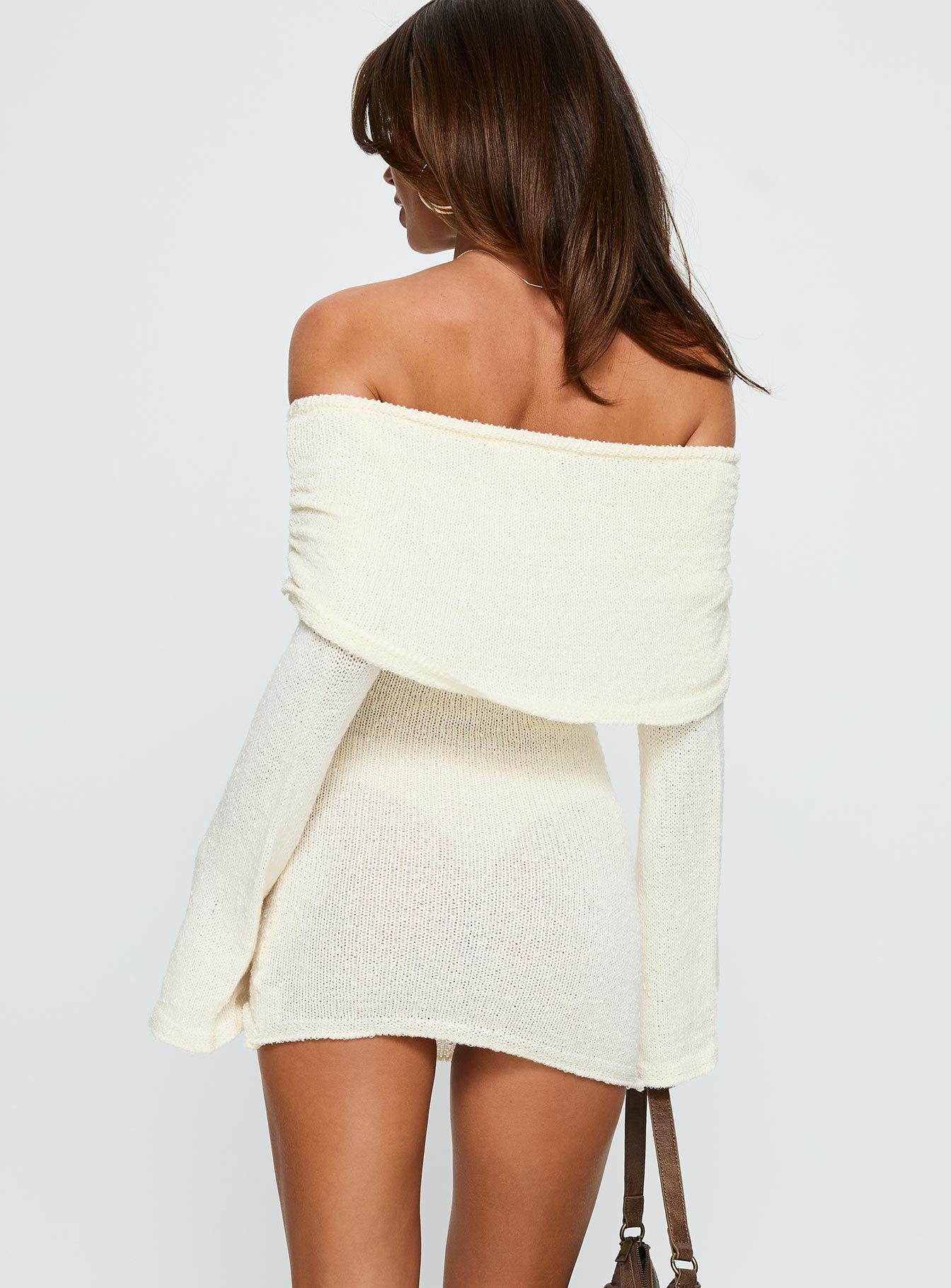 colettie long sleeve mini dress cream Colettie Long Sleeve Mini Dress | Cream | Womens