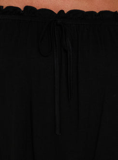 Stars Hollow Babydoll Off Shoulder Top Black