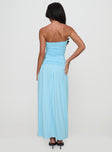 Glorie Strapless Maxi Dress Light Blue