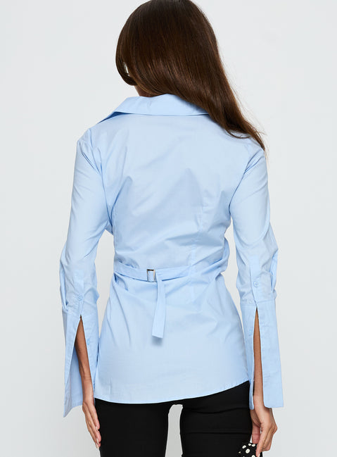 Nitsa Long Sleeve Shirt Blue