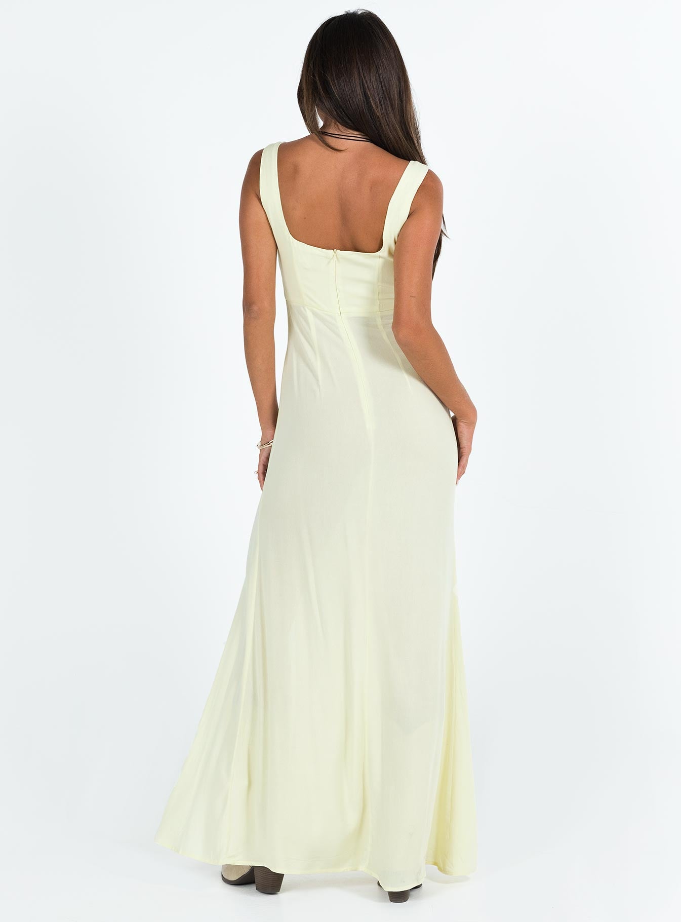product Princess Polly High Neck  Shannyn Maxi Dress Yellow