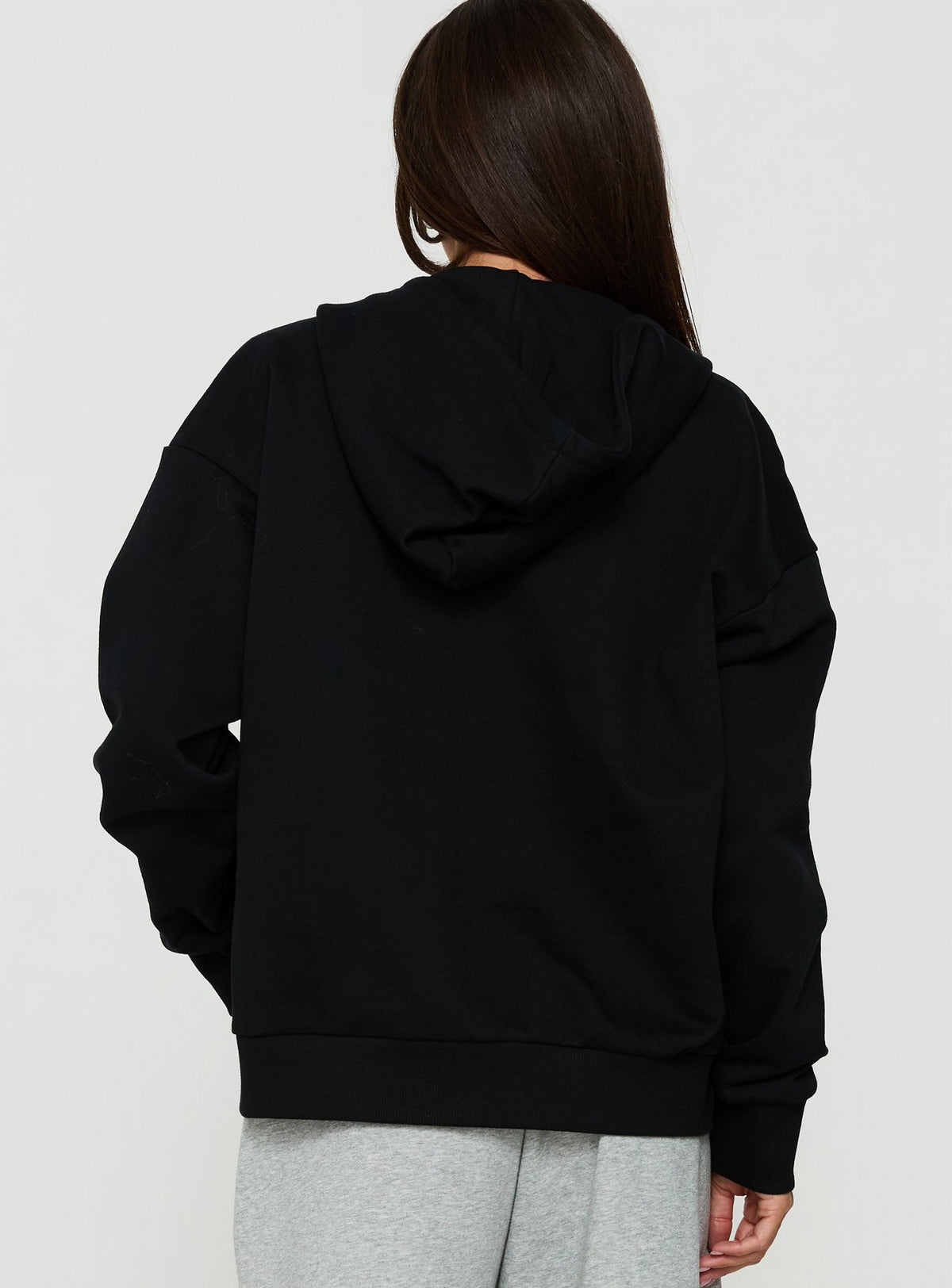 All Day Studded Oversized Hoodie Black