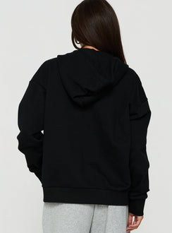 All Day Studded Oversized Hoodie Black