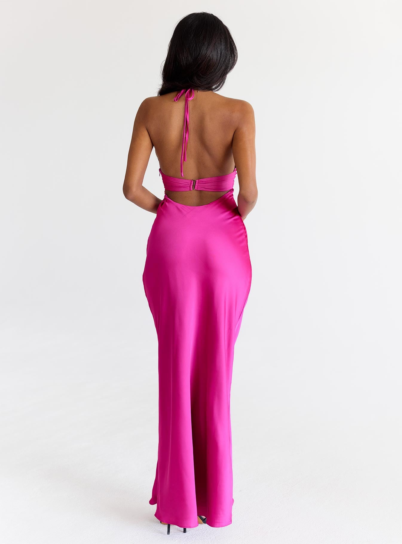Odyssa Halter Maxi Dress Magenta | Princess Polly Odyssa Halter Maxi Dress Magenta | Princess Polly