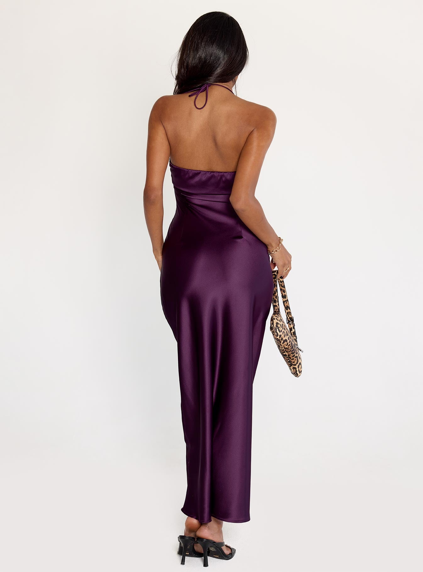 Fireproof Halter Maxi Dress | Plum | Womens | Princess Polly Fireproof Halter Maxi Dress | Plum | Womens | Princess Polly