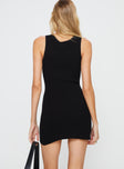 Osment Knit Mini Dress Black Petite