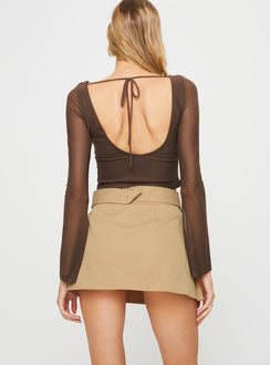 product Lio Pleated Mini Skirt Beige Princess Polly  Mini Skirts 