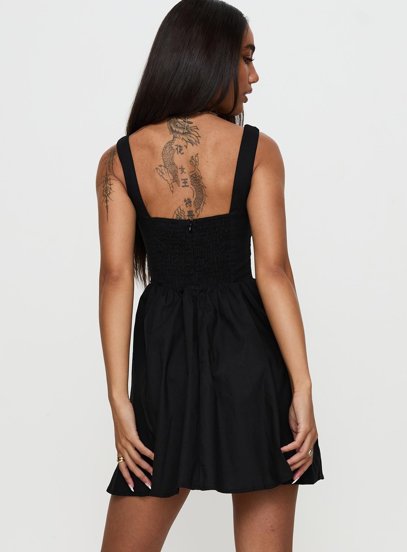 Martie Mini Dress Black | Princess Polly