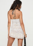 Hailees Lace Strapless Mini Dress White