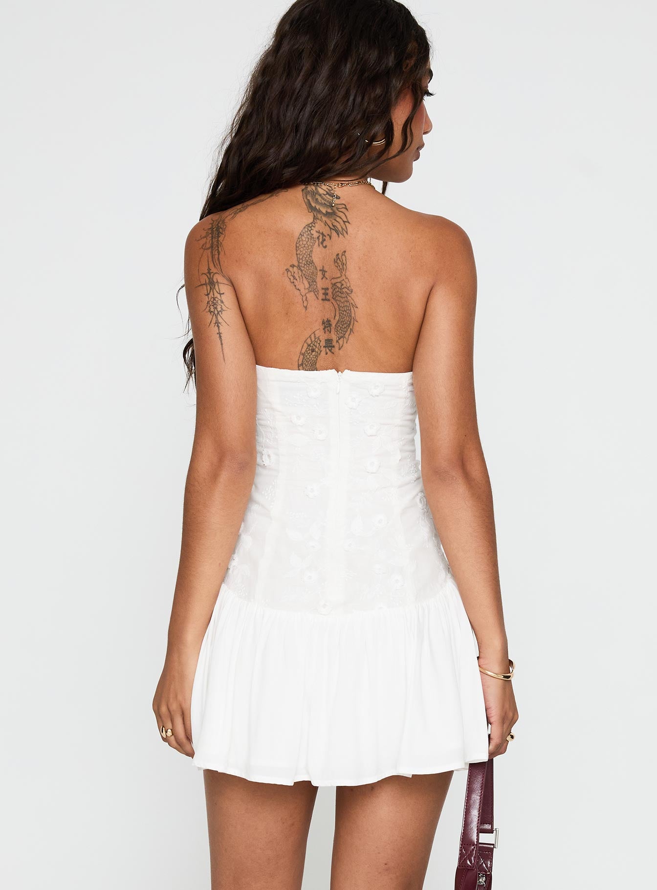 Envie Strapless Mini Dress | White | Womens Envie Strapless Mini Dress | White | Womens