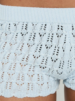 Fabriana Knit Shorts Blue
