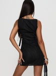 Siyana Belted Mini Dress Black