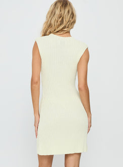 Kandy Knit Mini Dress Cream