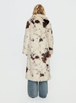 Winter Breeze Faux Fur Coat Multi
