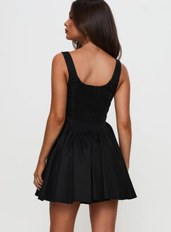 Straplie Mini Dress Black | Princess Polly Straplie Mini Dress Black | Princess Polly