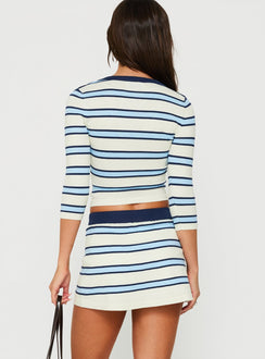 Kissie Knit Skort Multi Stripe