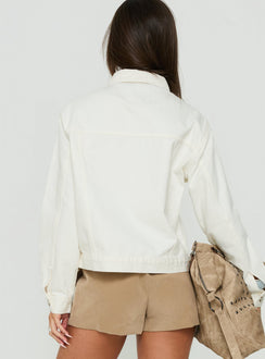 Truss Oversized Denim Jacket White