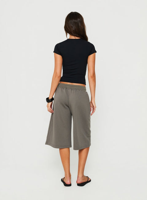 Nikko Longline Fleece Shorts Charcoal