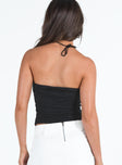 Strapless top Textured material  Good stretch  Fully lined 