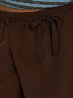 Signora Elasticated Waist Pants Chocolate