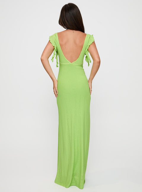 Soleila Maxi Dress Green Tonal | Princess Polly Soleila Maxi Dress Green Tonal | Princess Polly