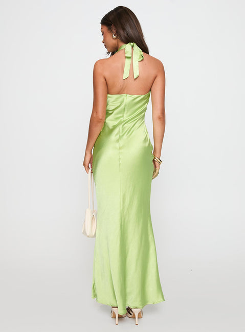 Gloriana Halter Maxi Dress Green | Princess Polly Gloriana Halter Maxi Dress Green | Princess Polly
