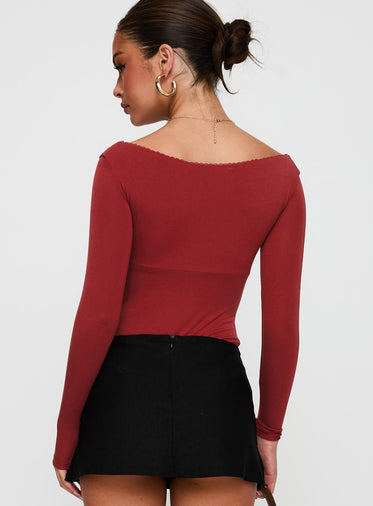 Loveydove Bodysuit Burgundy