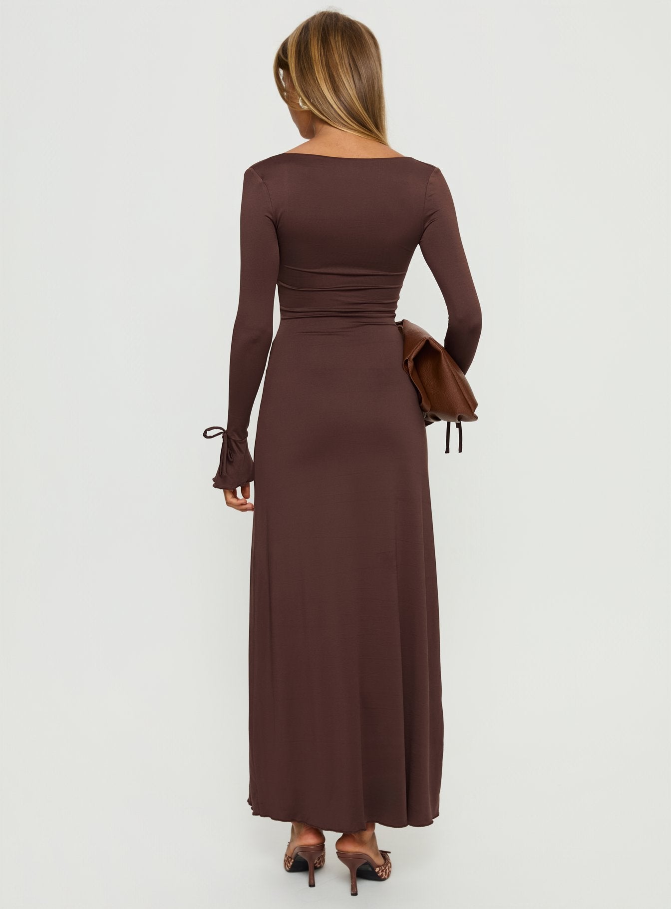 Dalzine Maxi Dress Chocolate | Princess Polly