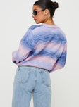 Marge Ombre Stripe Sweater Multi Princess Polly  regular 