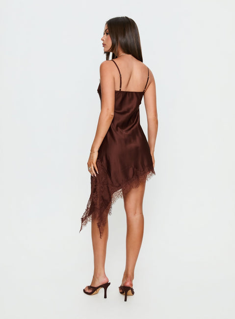 alicia asymmetric cascading ruffle lace mini dress Kimchi Blue Alicia Asymmetric Cascading Ruffle Lace Mini Dress
