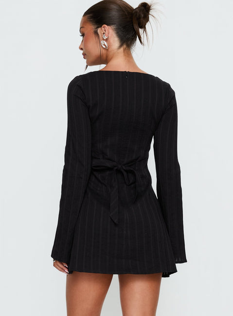Alfalfa Long Sleeve Mini Dress | Black | Womens | Princess Polly Alfalfa Long Sleeve Mini Dress | Black | Womens | Princess Polly