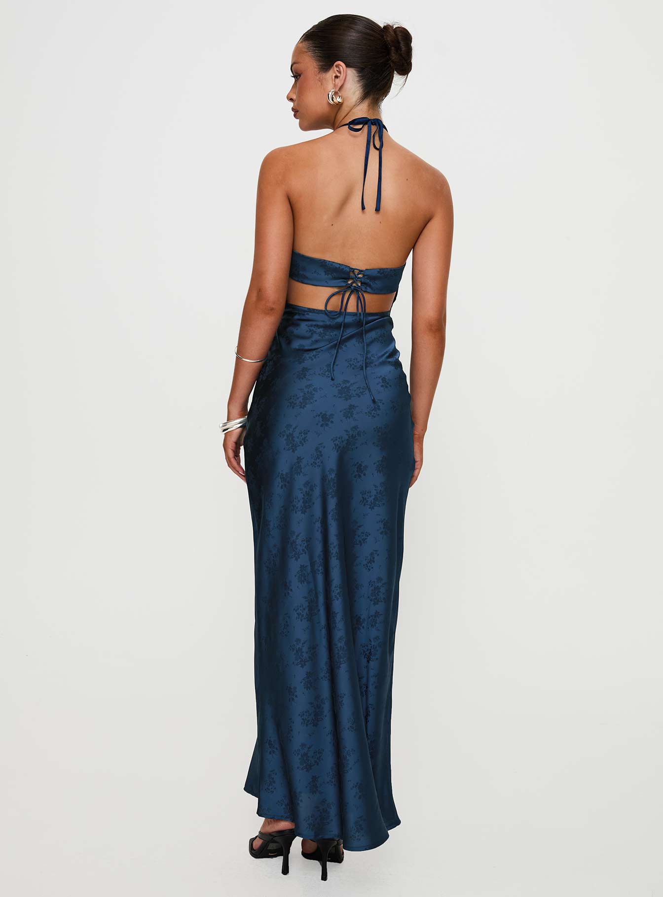 Limosina Halter Maxi Dress Navy | Princess Polly Limosina Halter Maxi Dress Navy | Princess Polly