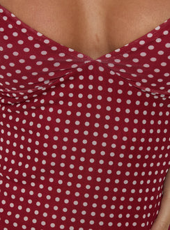 Milliano Cami Top Red Polka Dot