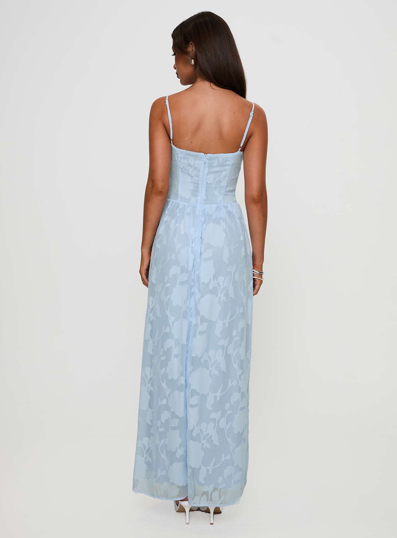 Angeleina Maxi Dress Blue Floral | Princess Polly Angeleina Maxi Dress Blue Floral | Princess Polly