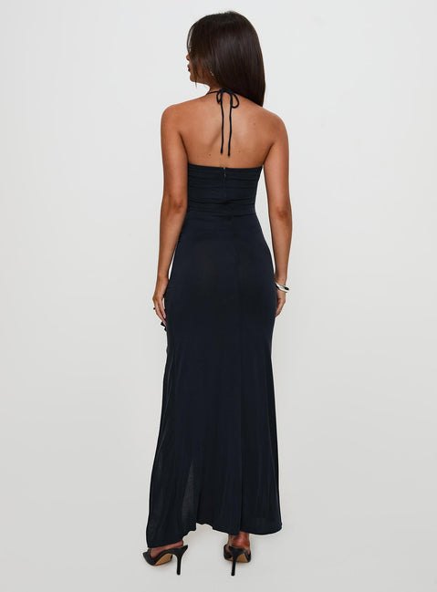 Destinations Maxi Halter Dress | Navy | Womens Destinations Maxi Halter Dress | Navy | Womens