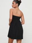 Osment Strapless Mini Dress Black