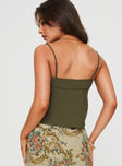 Top Strappy-crop top, bustier style, tapestry design panel on bust  Tie fastening at bust, button fastening at front