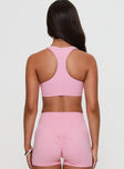 Pulse Halter Yoga Crop Pink