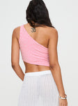 Toomba One Shoulder Top Pink