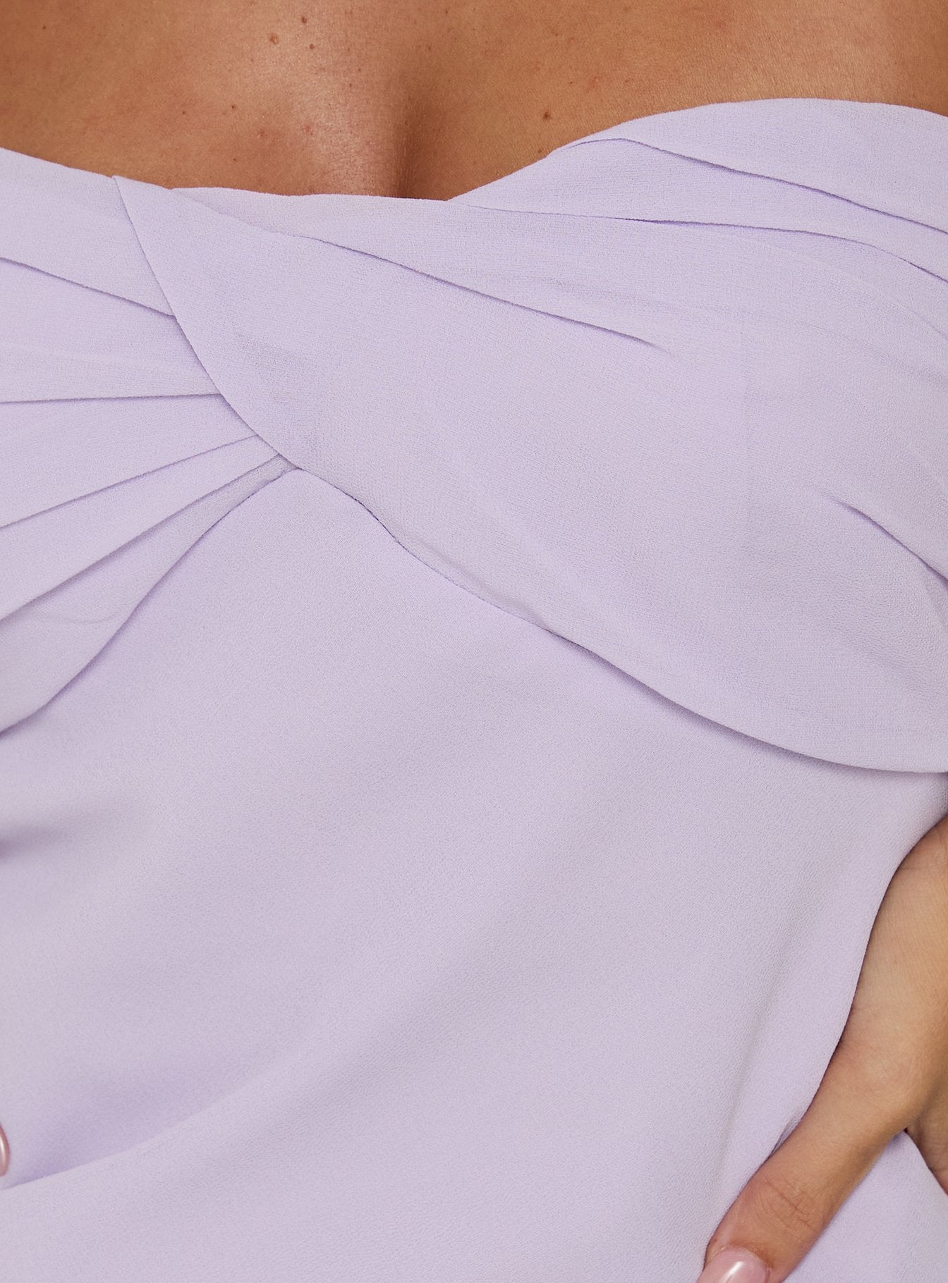 ilana strapless mini dress lilac Perfect Aura Strapless Mini Dress Lilac Size L from Hello Molly