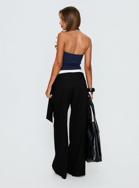 Wave Dancer Tie Pant Black