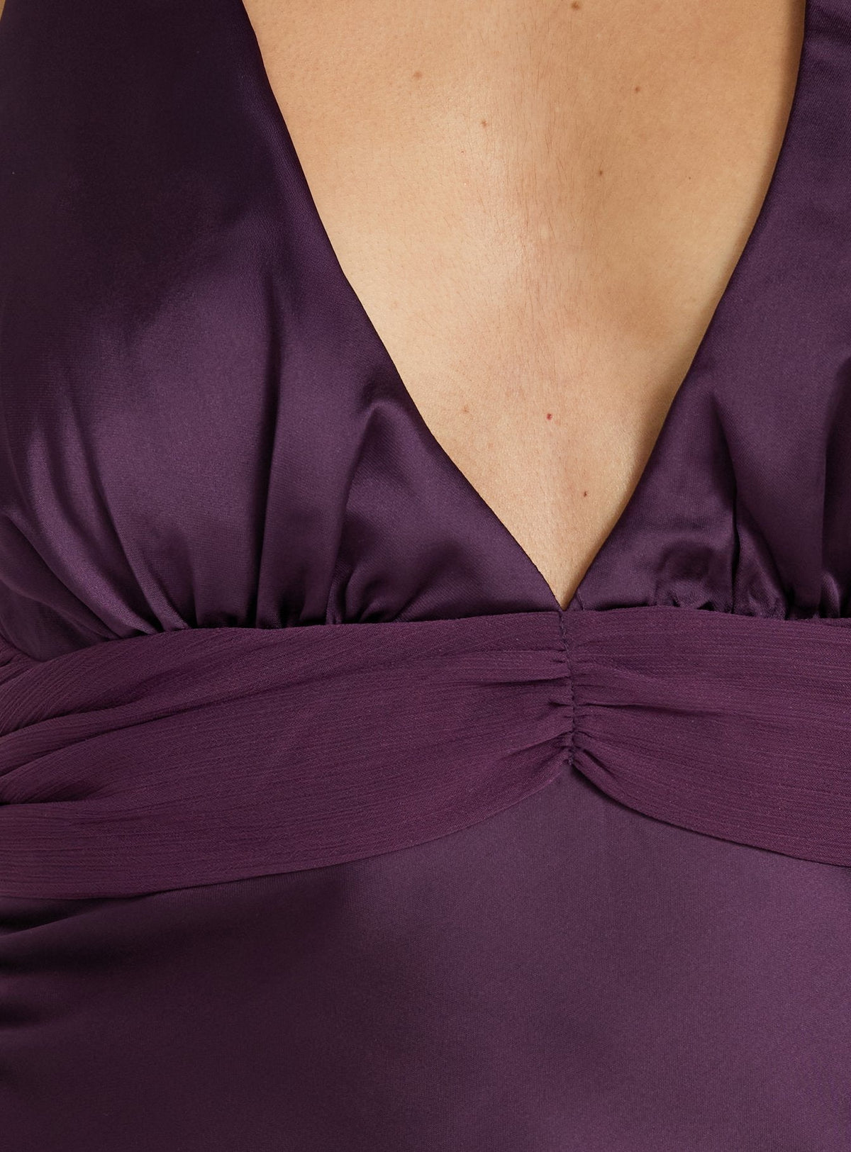 Odyssa Halter Mini Dress Purple Tall
