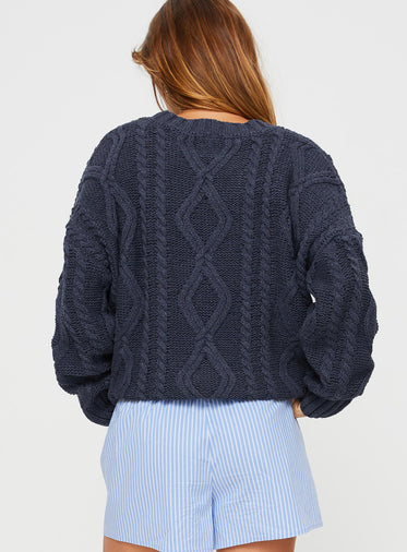 Anaya Oversized Sweater Navy