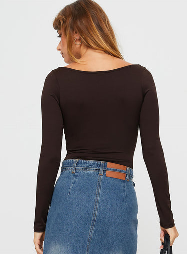 Ellery Bodysuit Brown