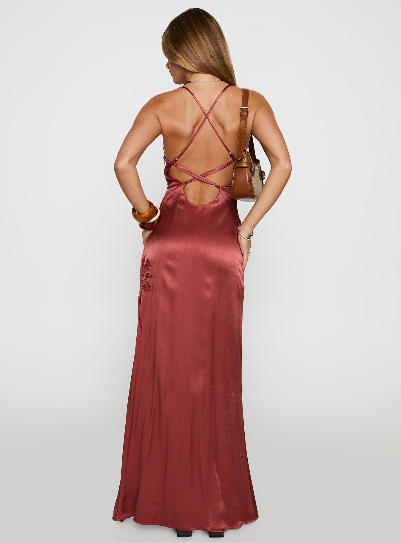 Catch You Up Beaded Maxi Dress Red | Princess Polly Catch You Up Beaded Maxi Dress Red | Princess Polly